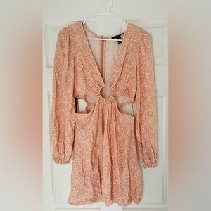 Forever 21 Mini Dress - Size small, Color Rose/Cream